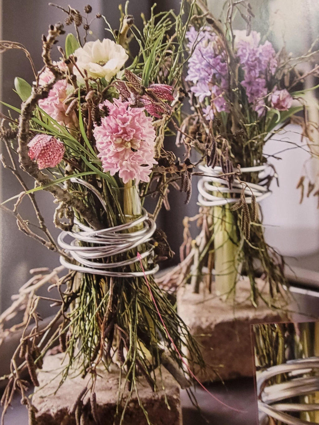 Frühlingsstrauss mit rosa Hyazinthen